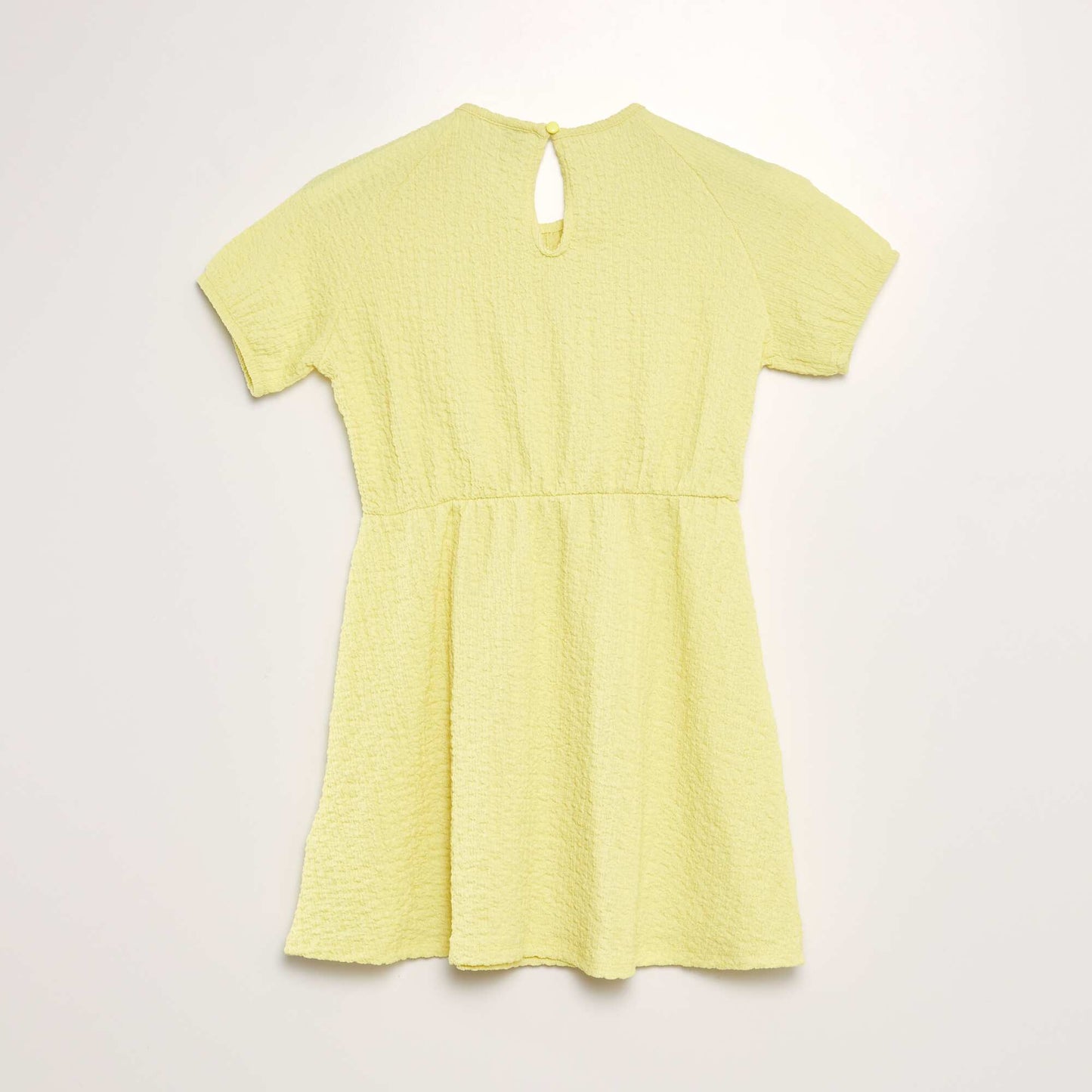 Waffle-knit dress YELLOW