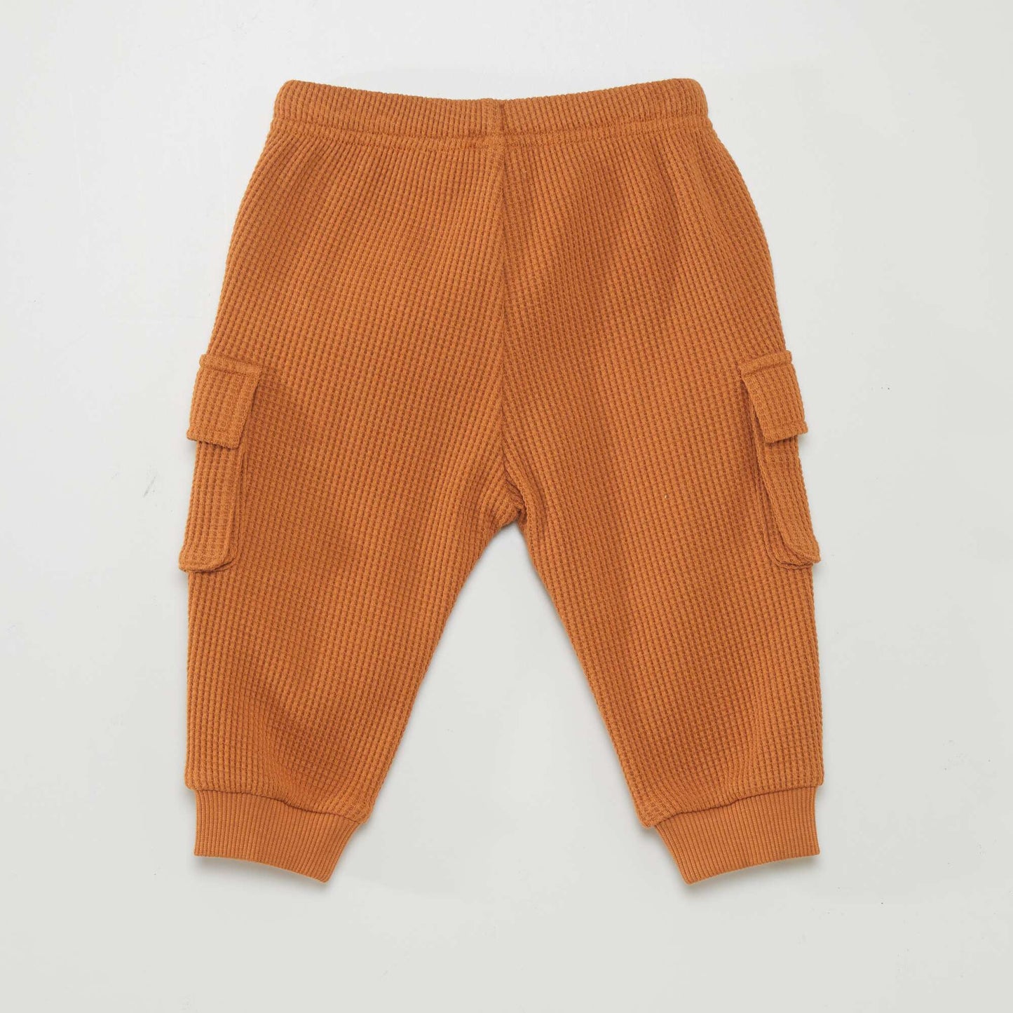 Waffle-knit joggers ORANGE