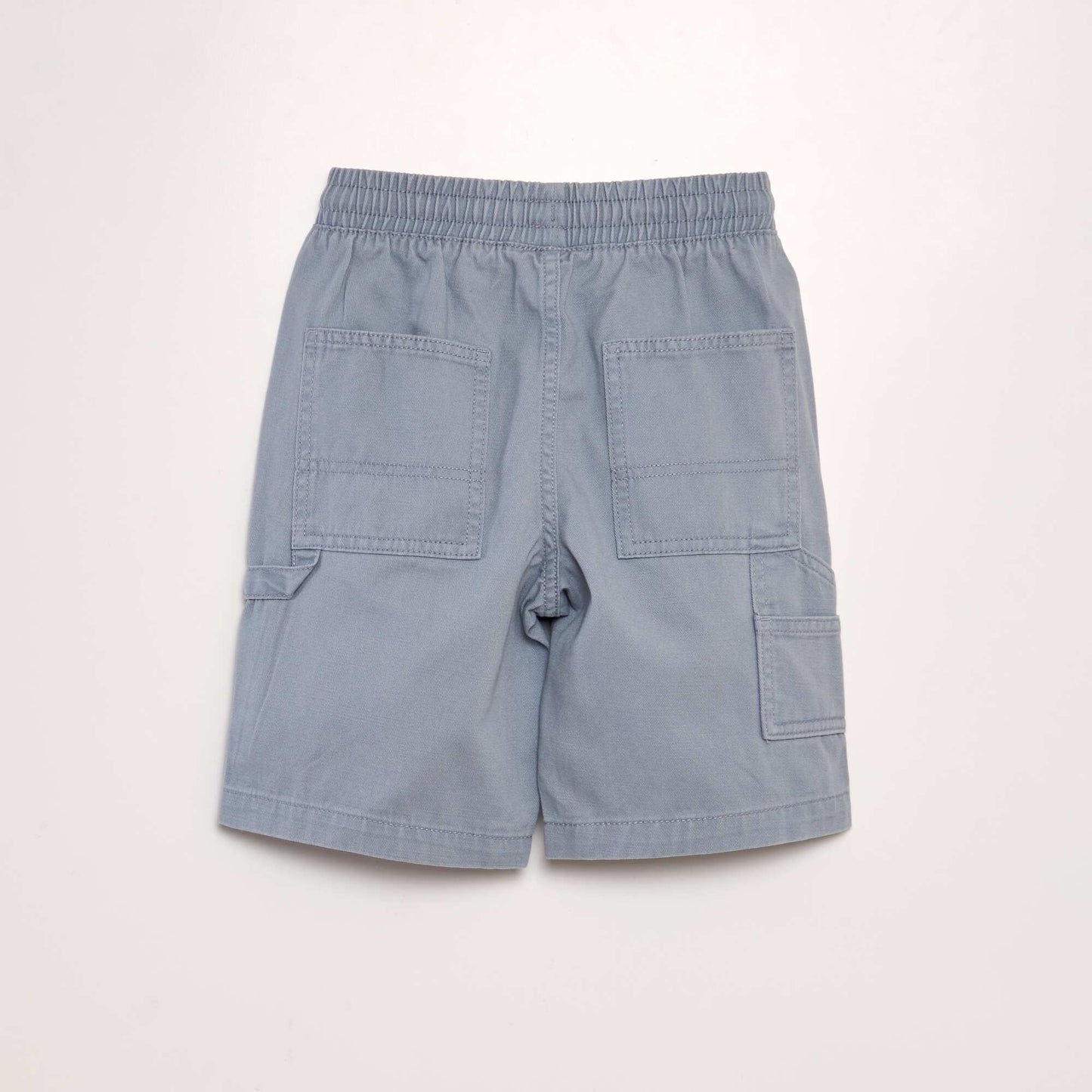 Denim-style elasticated shorts BLUE