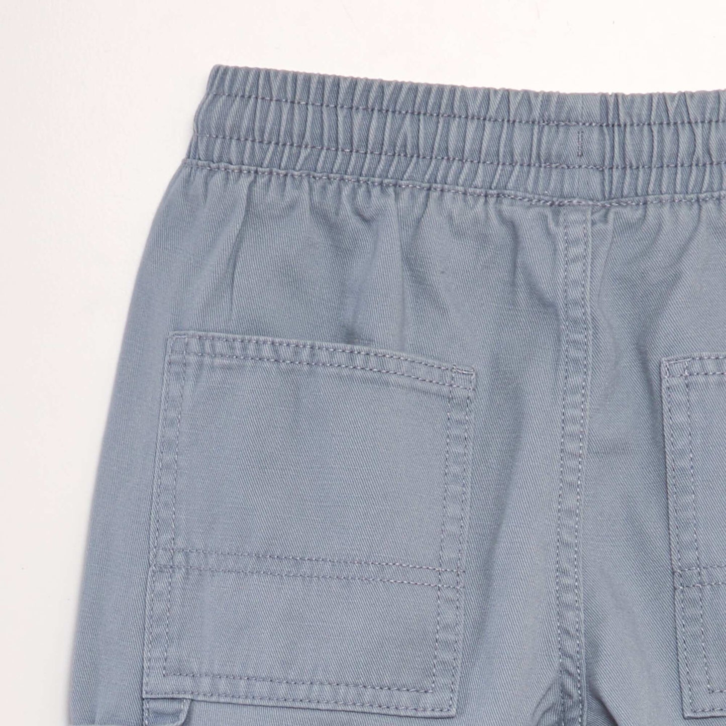 Denim-style elasticated shorts BLUE