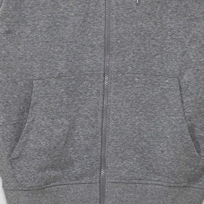 Zip-up jacket with hood M_GREY