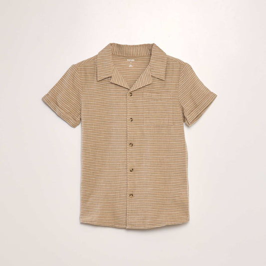 Short-sleeved shirt BEIGE