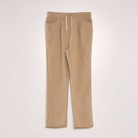 Linen chinos BEIGE