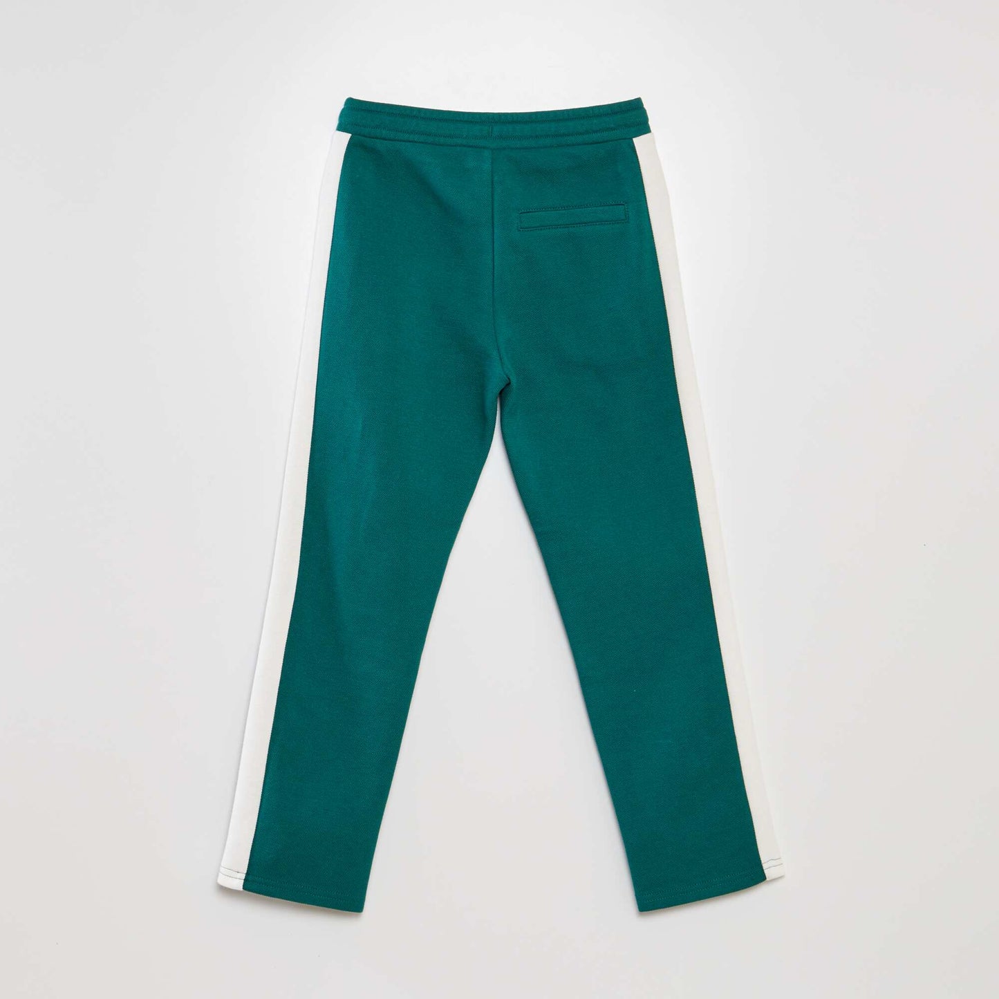 Cotton piqué joggers GREEN