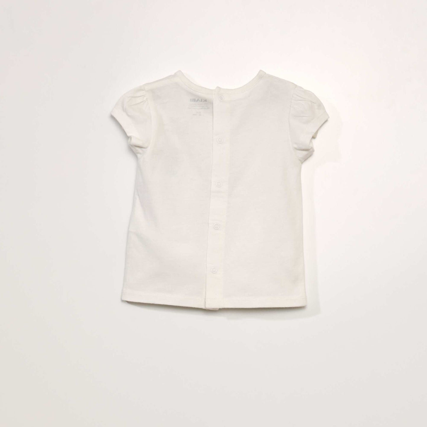 Short-sleeved printed T-shirt WHITE