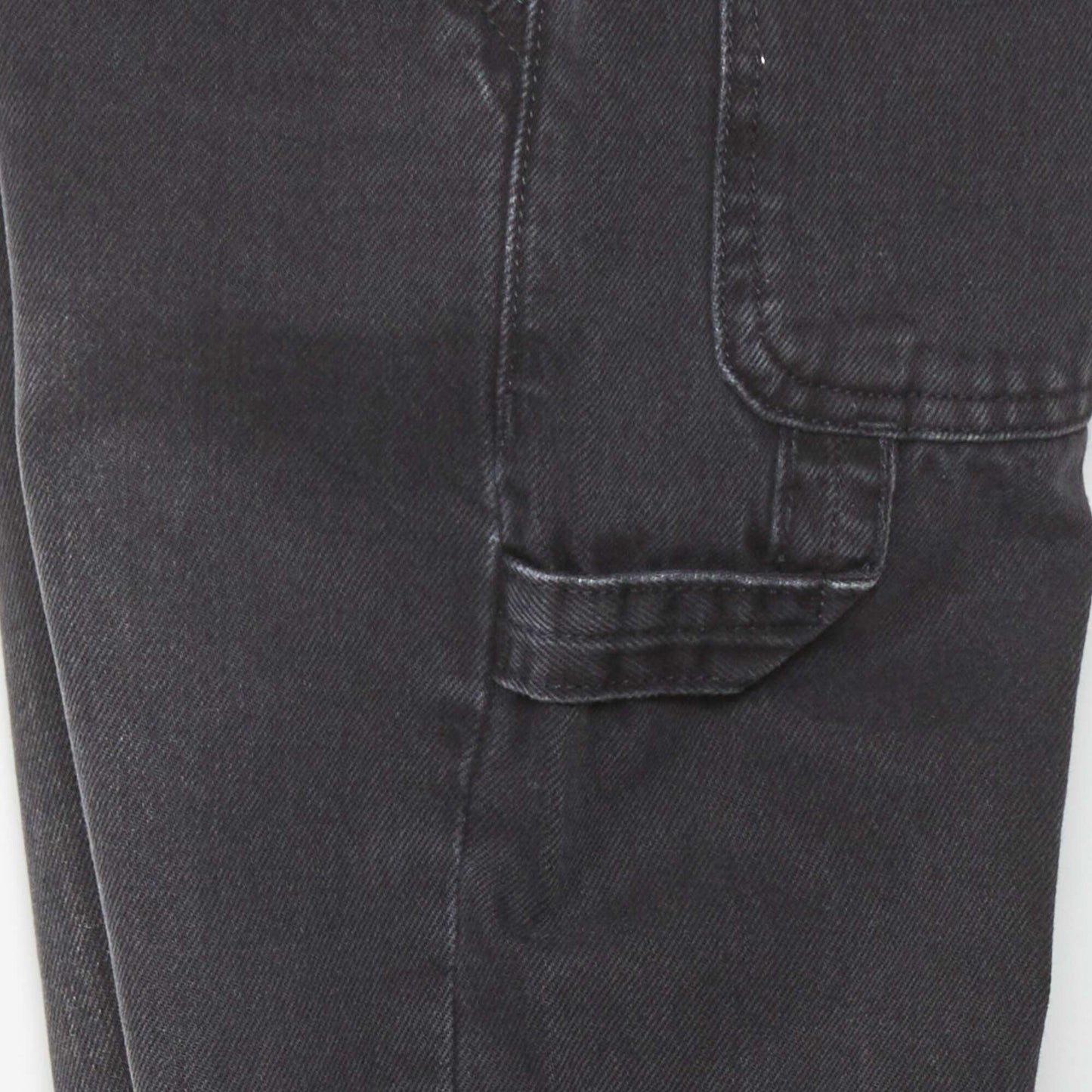 Straight-leg jeans with side pockets GREY