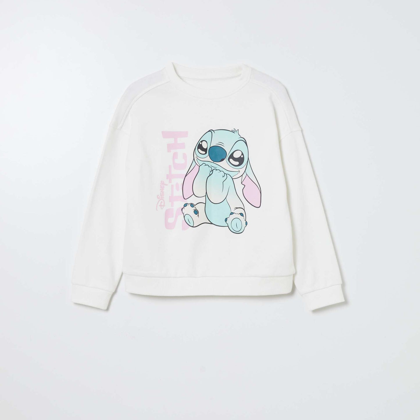 Stitch loose-fit sweatshirt WHITE