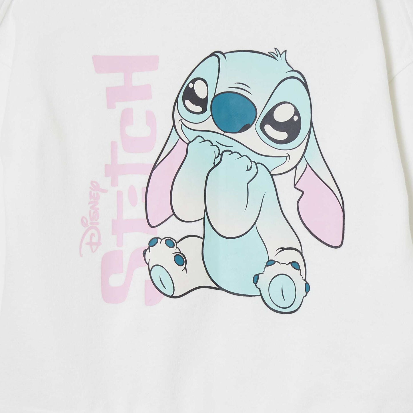 Stitch loose-fit sweatshirt WHITE