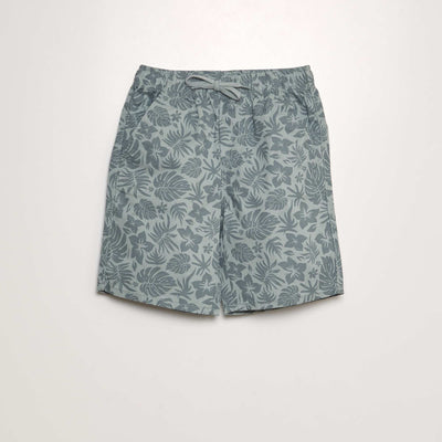 Printed Bermuda shorts BLUE