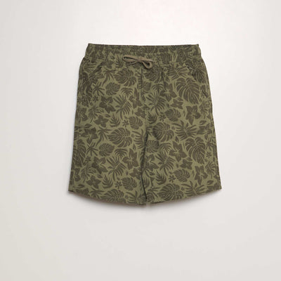Printed Bermuda shorts KHAKI
