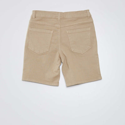 Denim Bermuda shorts BEIGE