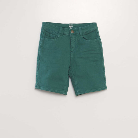 Denim Bermuda shorts GREEN