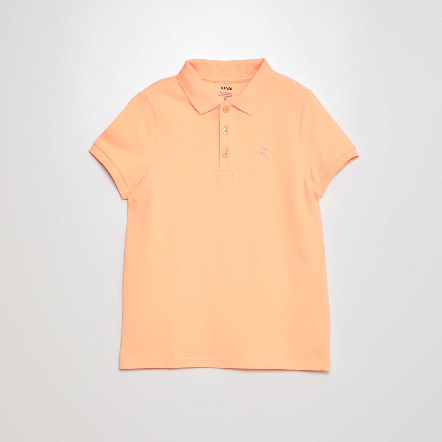 Cotton piqué polo shirt ORANGE