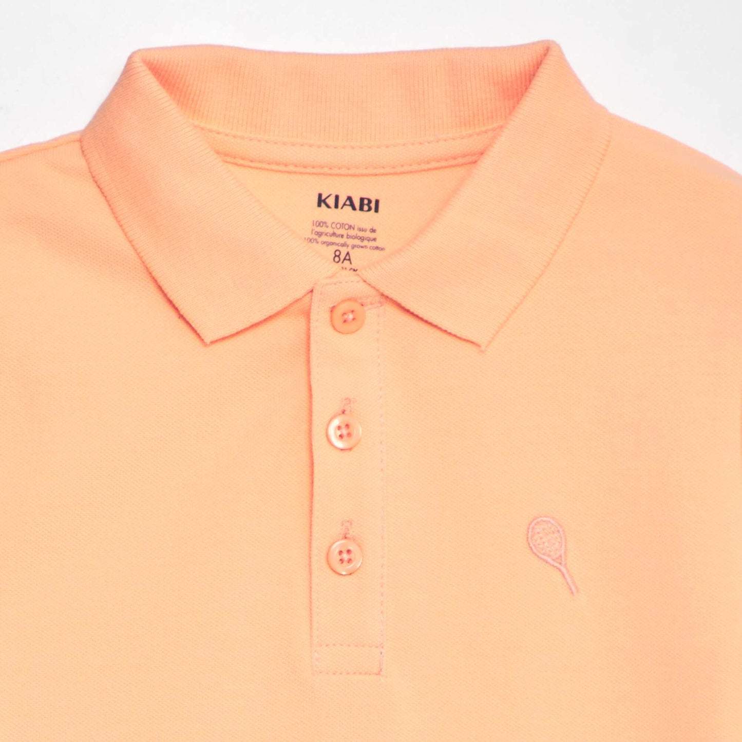 Cotton piqué polo shirt ORANGE