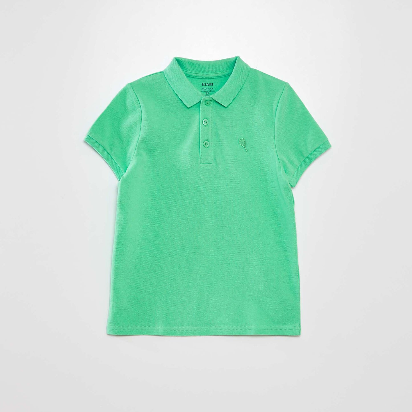 Cotton piqué polo shirt GREEN