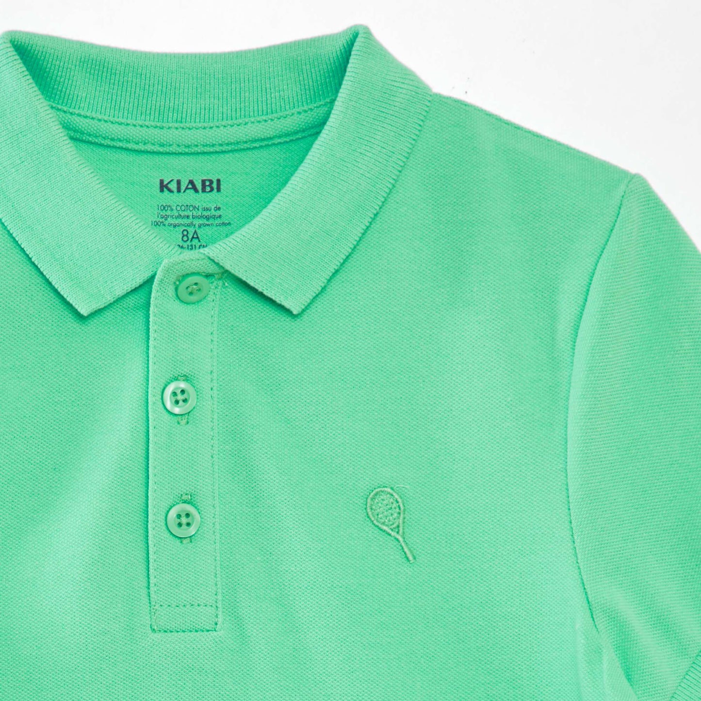 Cotton piqué polo shirt GREEN