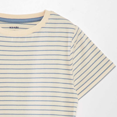 تي شيرت مخطط باللون الأزرق