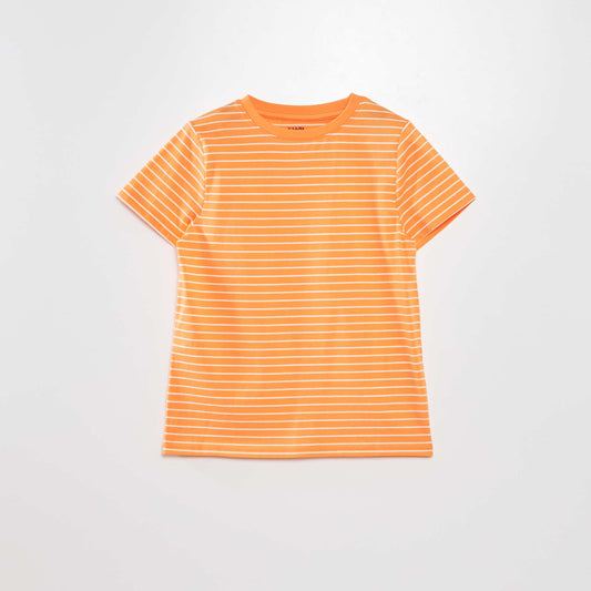 Striped T-shirt ORANGE