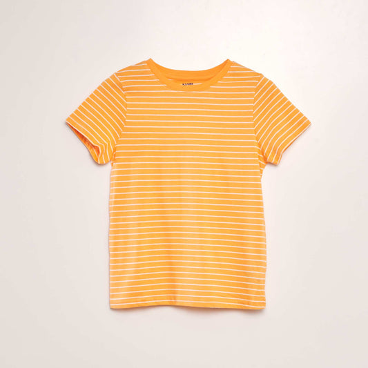 Striped T-shirt ORANGE