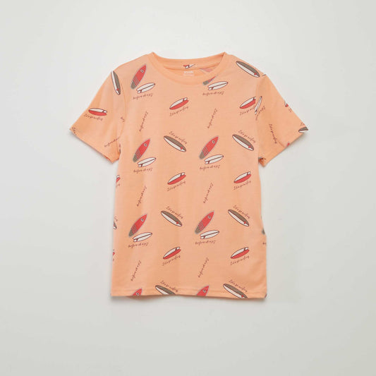 Printed T-shirt ORANGE