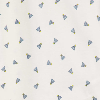 تي شيرت مطبوع باللون الأبيض