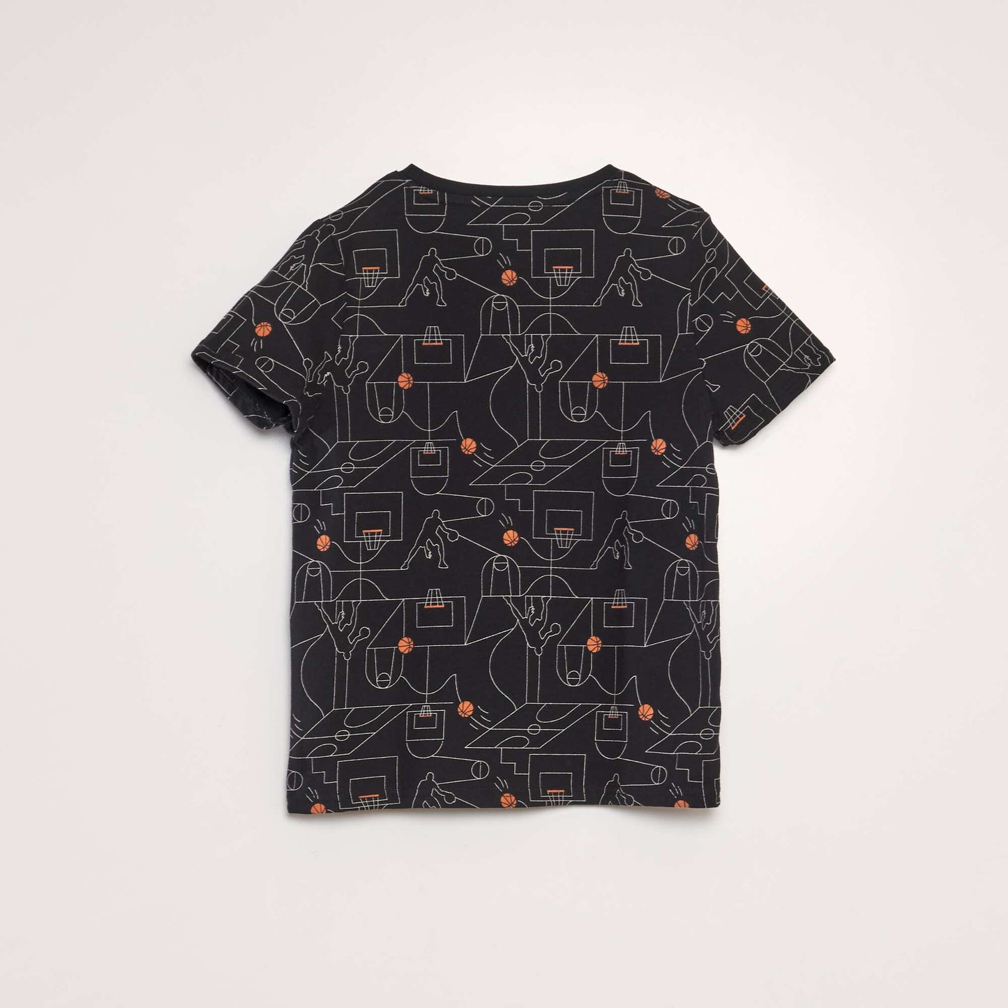 Printed T-shirt BLACK