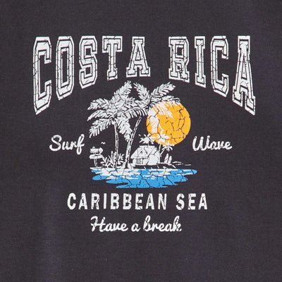 T-shirt with round neck and short sleeves BLACK