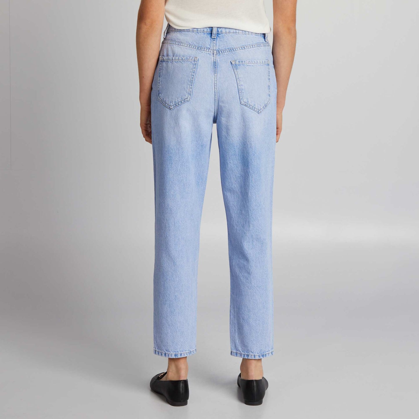 Buttoned mom jeans BLUE