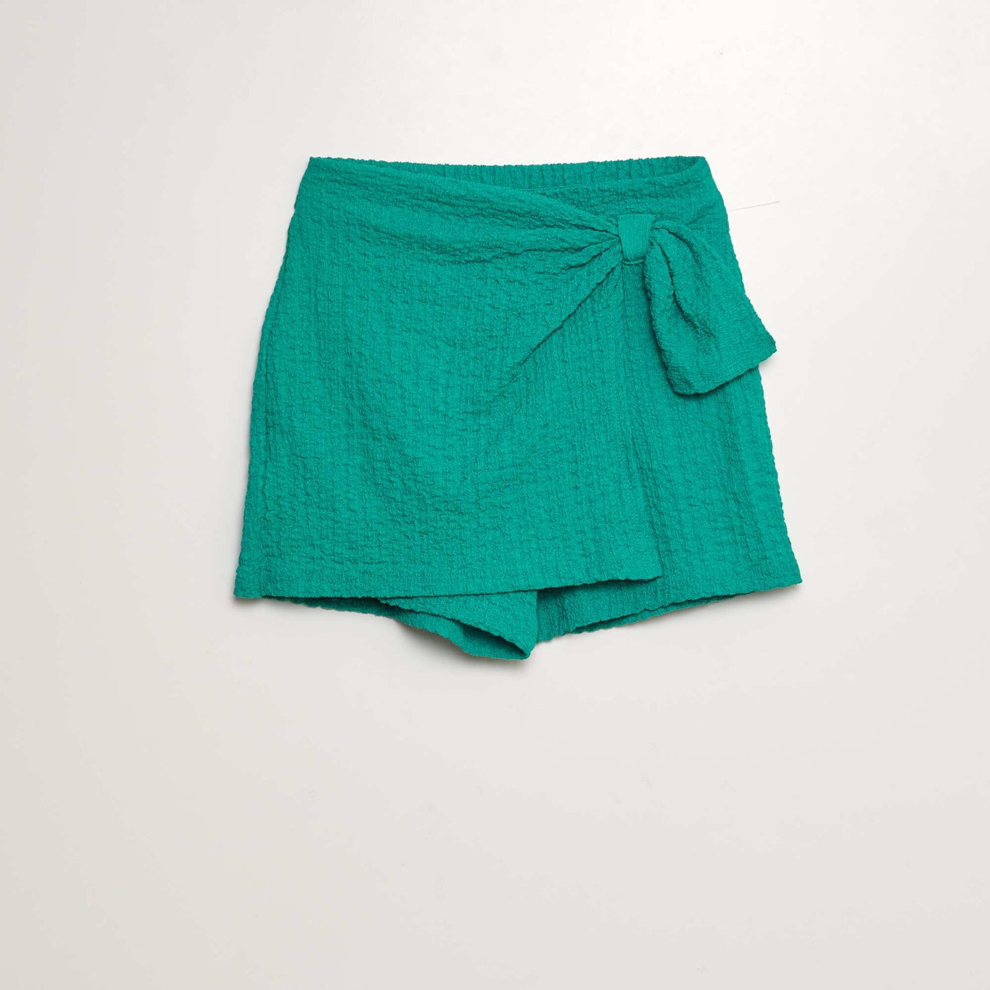 Waffle-knit skort GREEN