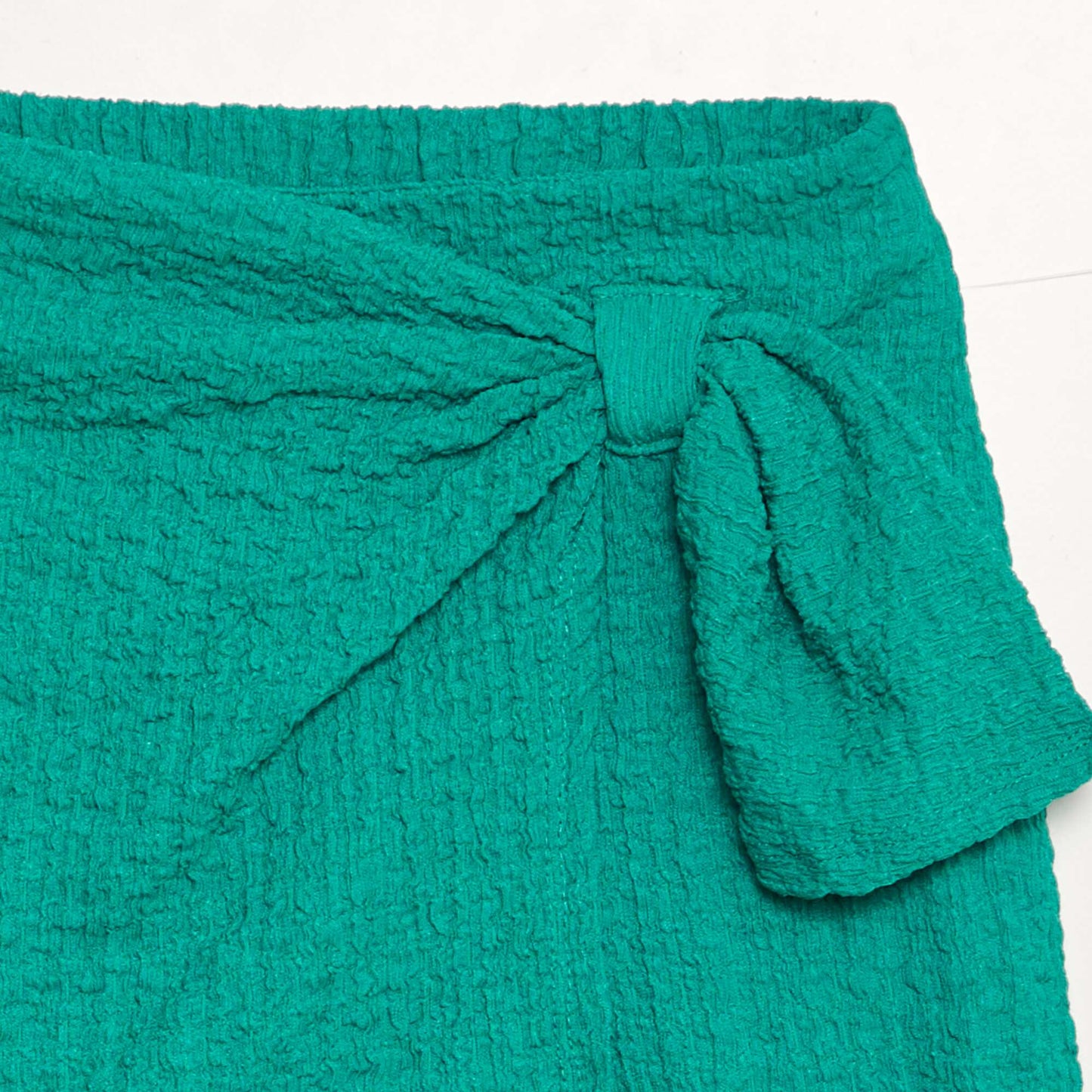 Waffle-knit skort GREEN