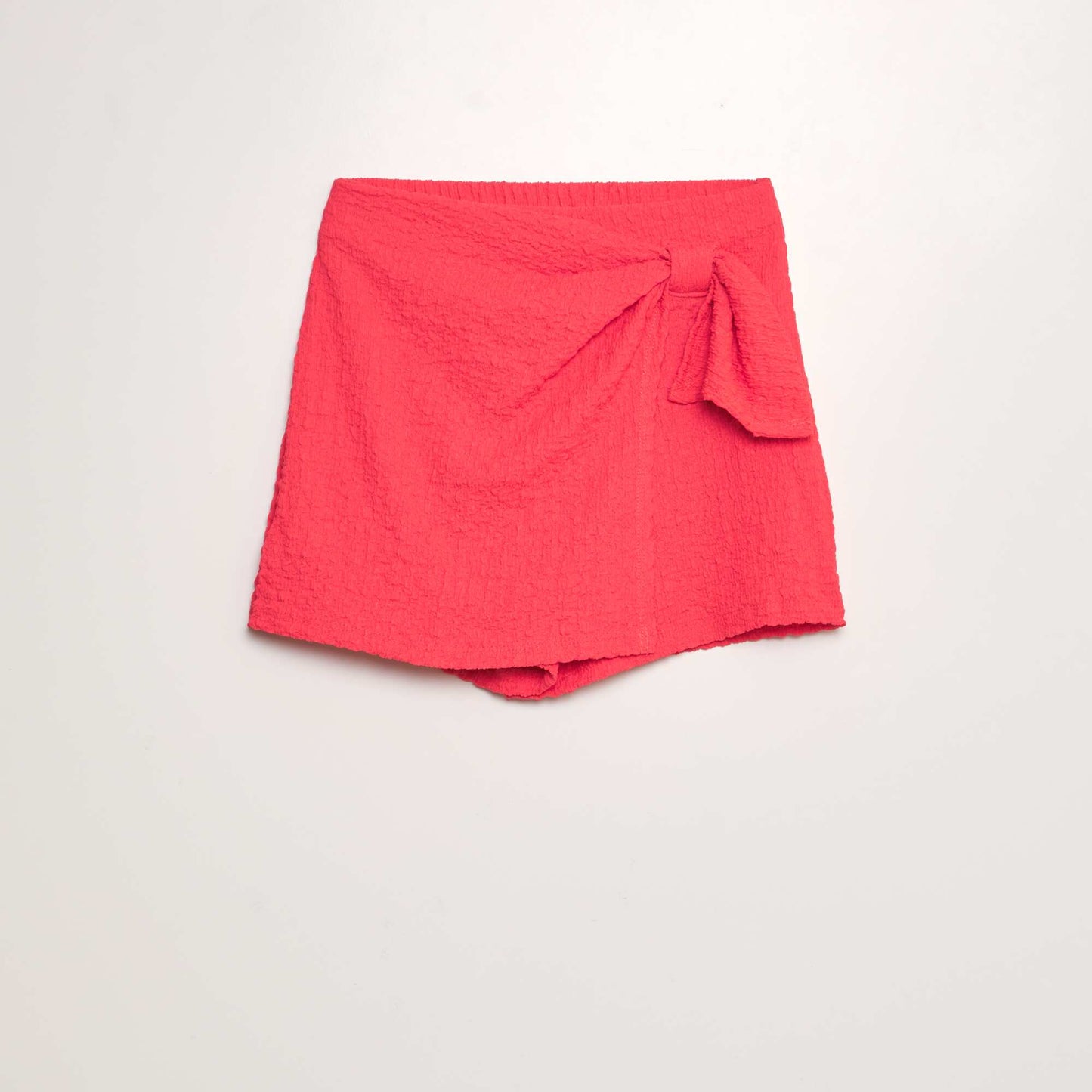 Waffle-knit skort PINK