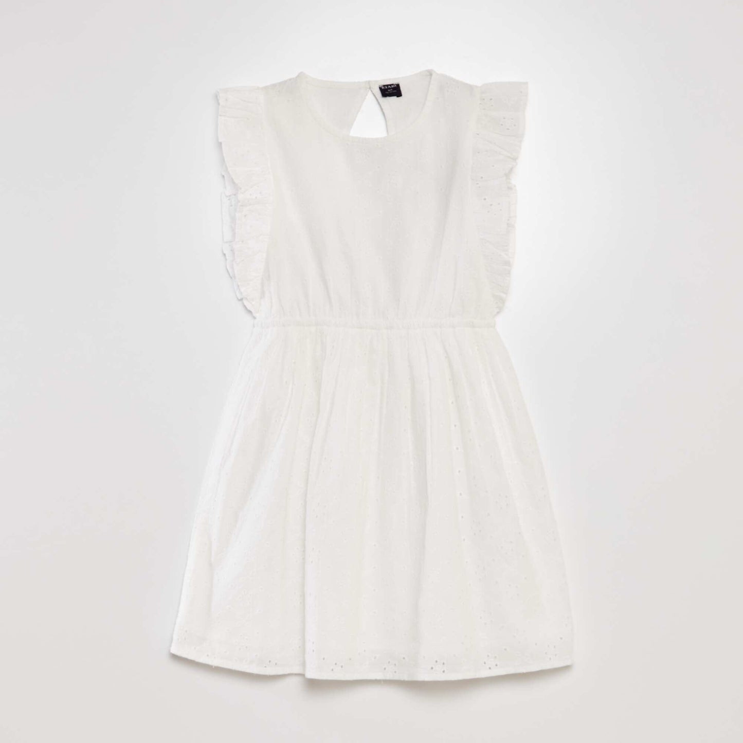 Broderie anglaise dress WHITE