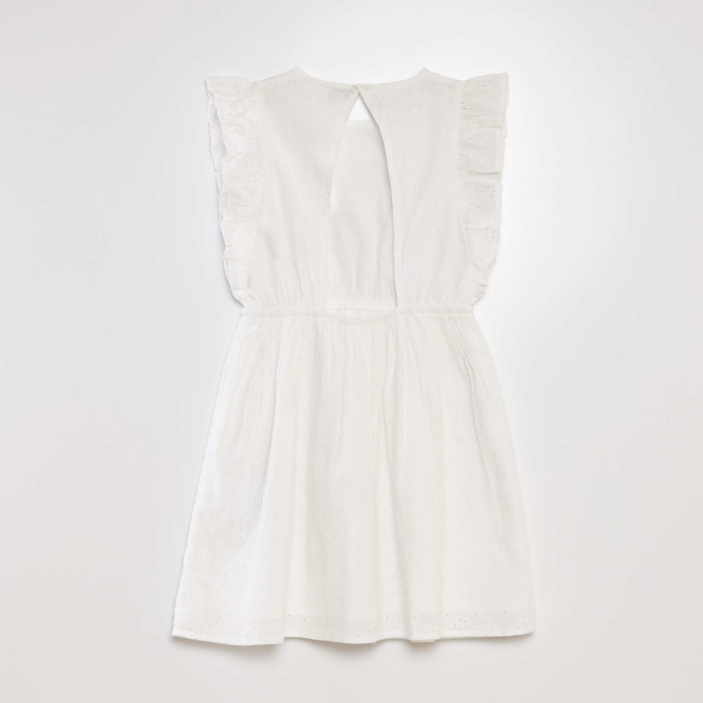 Broderie anglaise dress WHITE