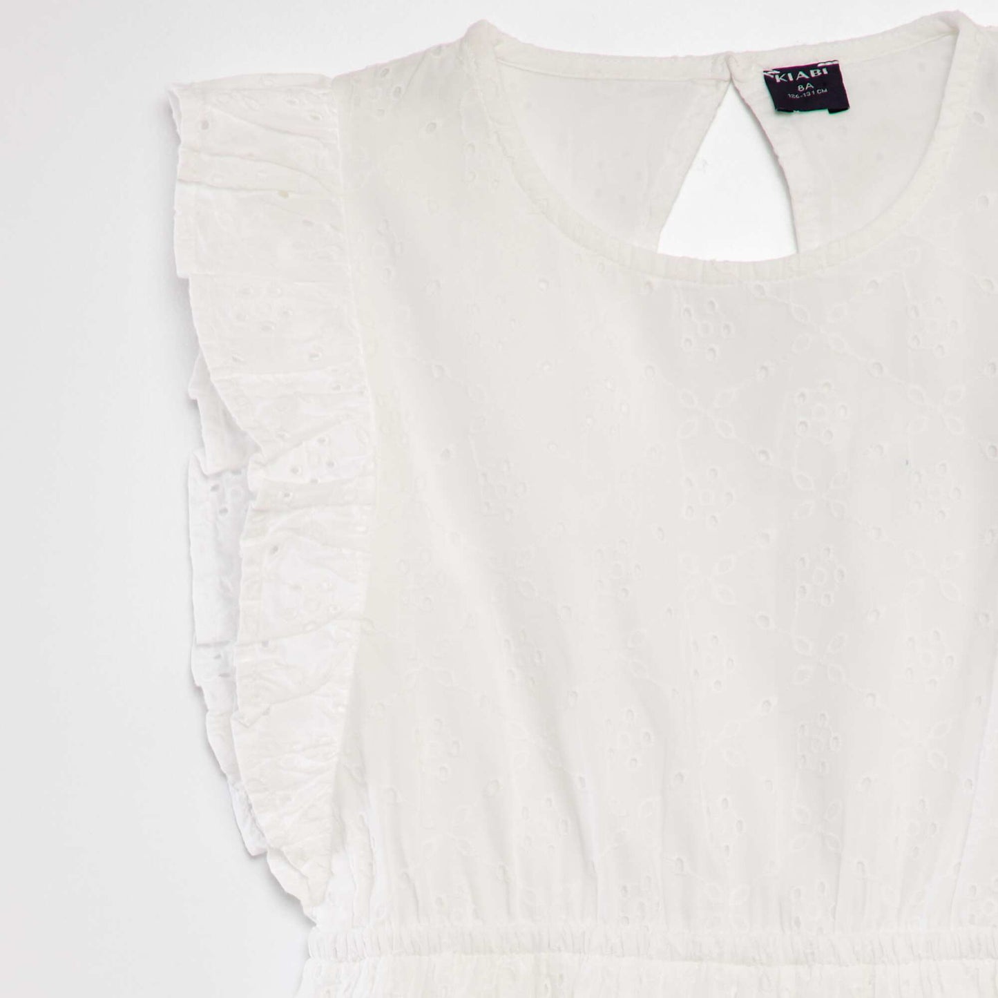 Broderie anglaise dress WHITE