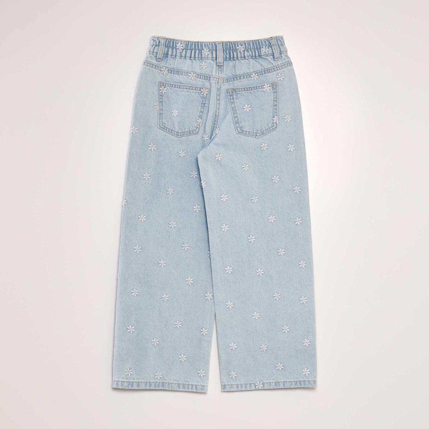 Wide-leg denim trousers BLUE