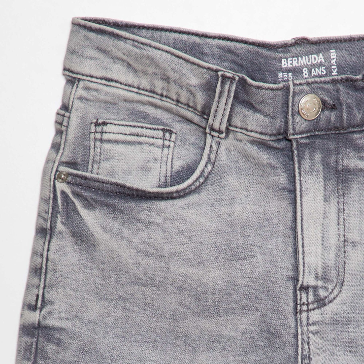 Denim Bermuda shorts GREY