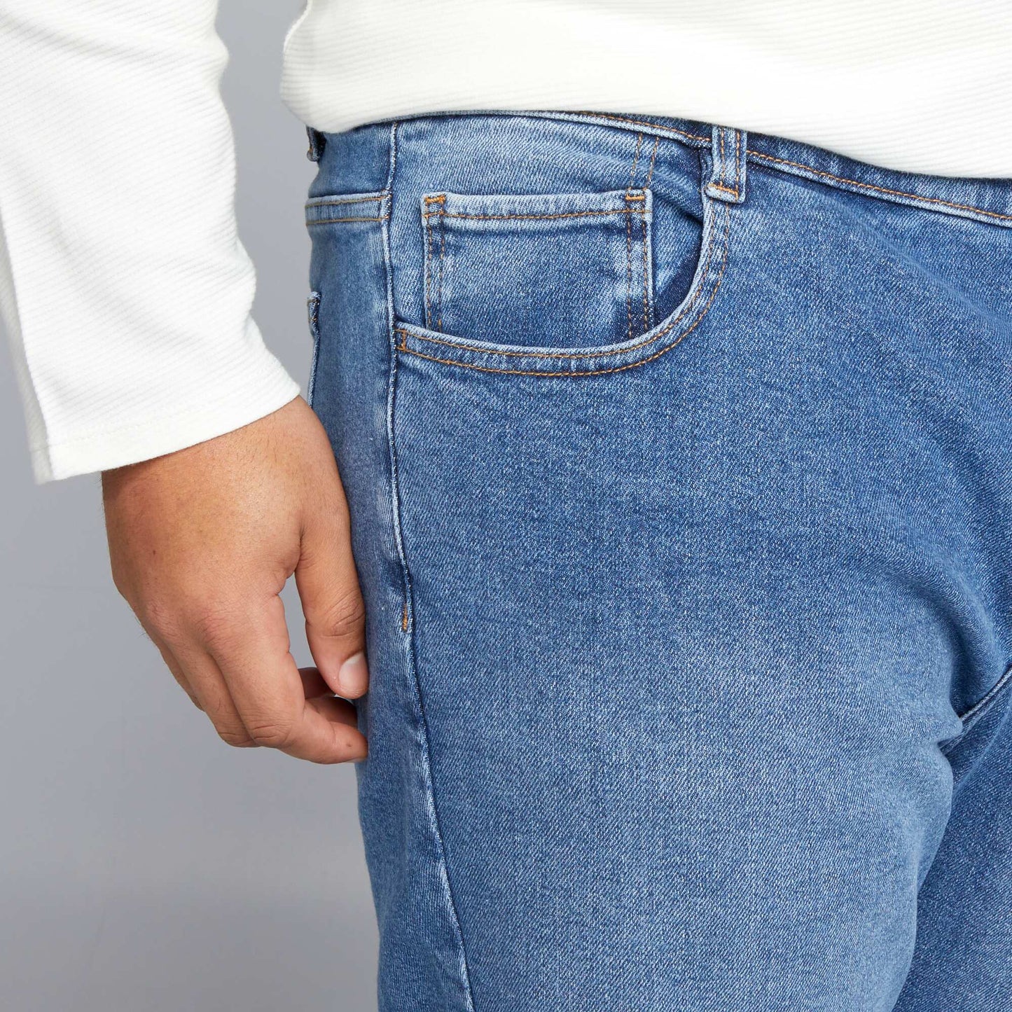 Slim-fit 5-pocket jeans BLUE