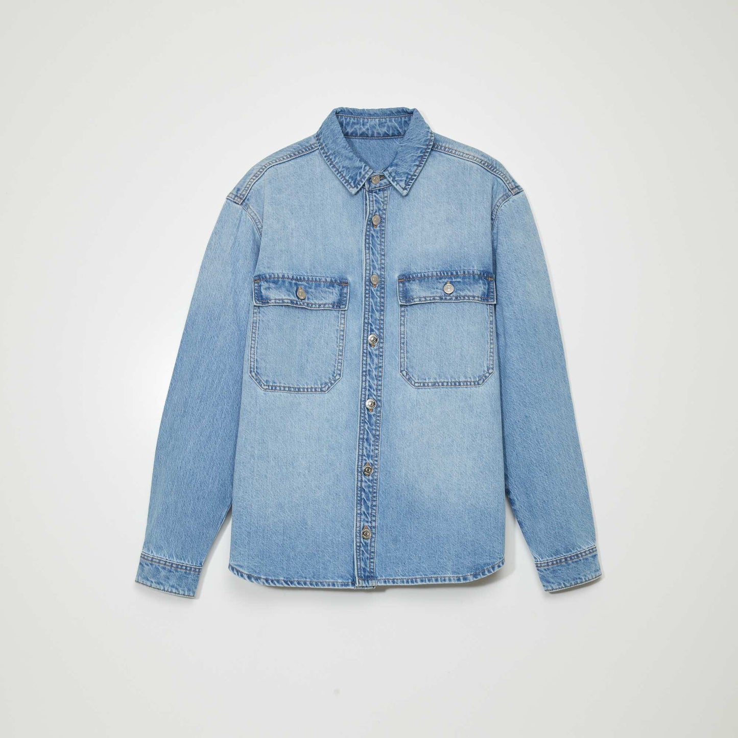 Denim overshirt BLUE