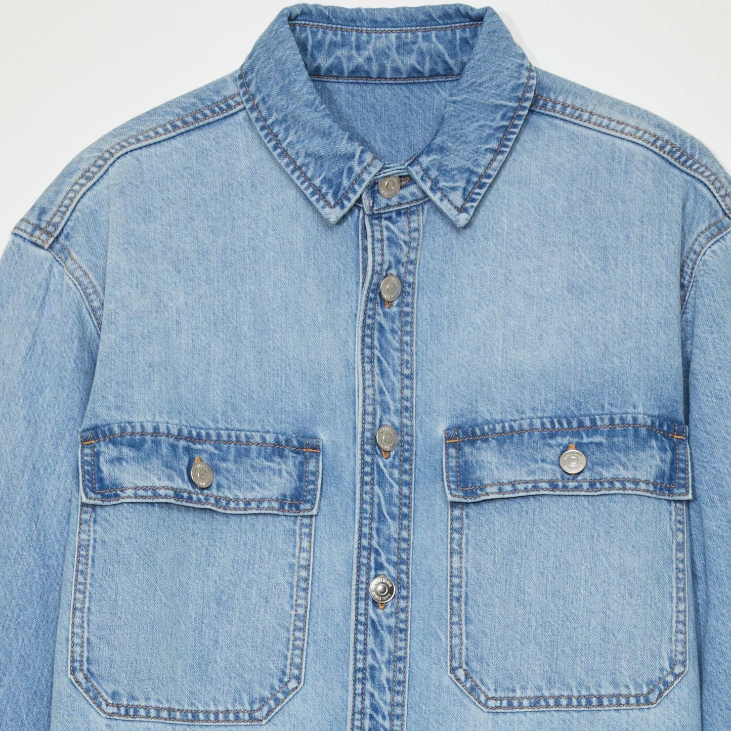 Denim overshirt BLUE