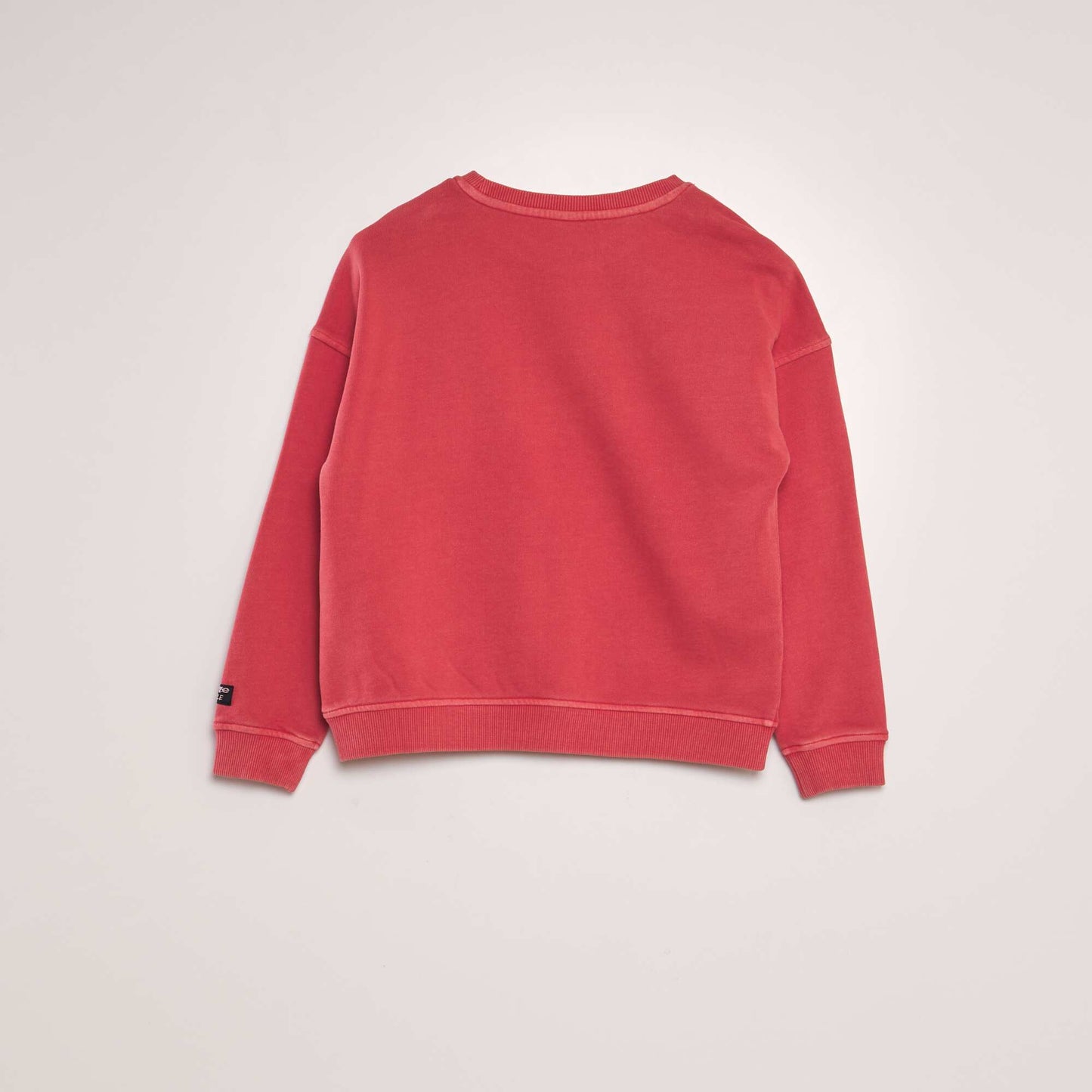 Sweatshirt with kangaroo pocket red