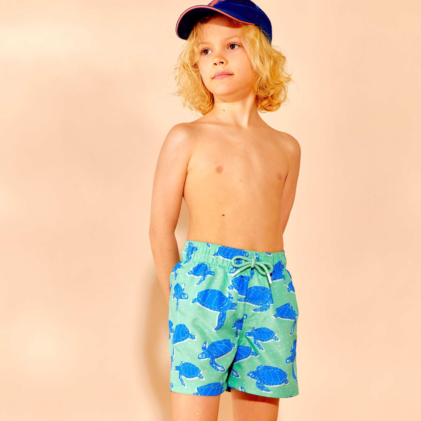 Printed swim shorts GREEN