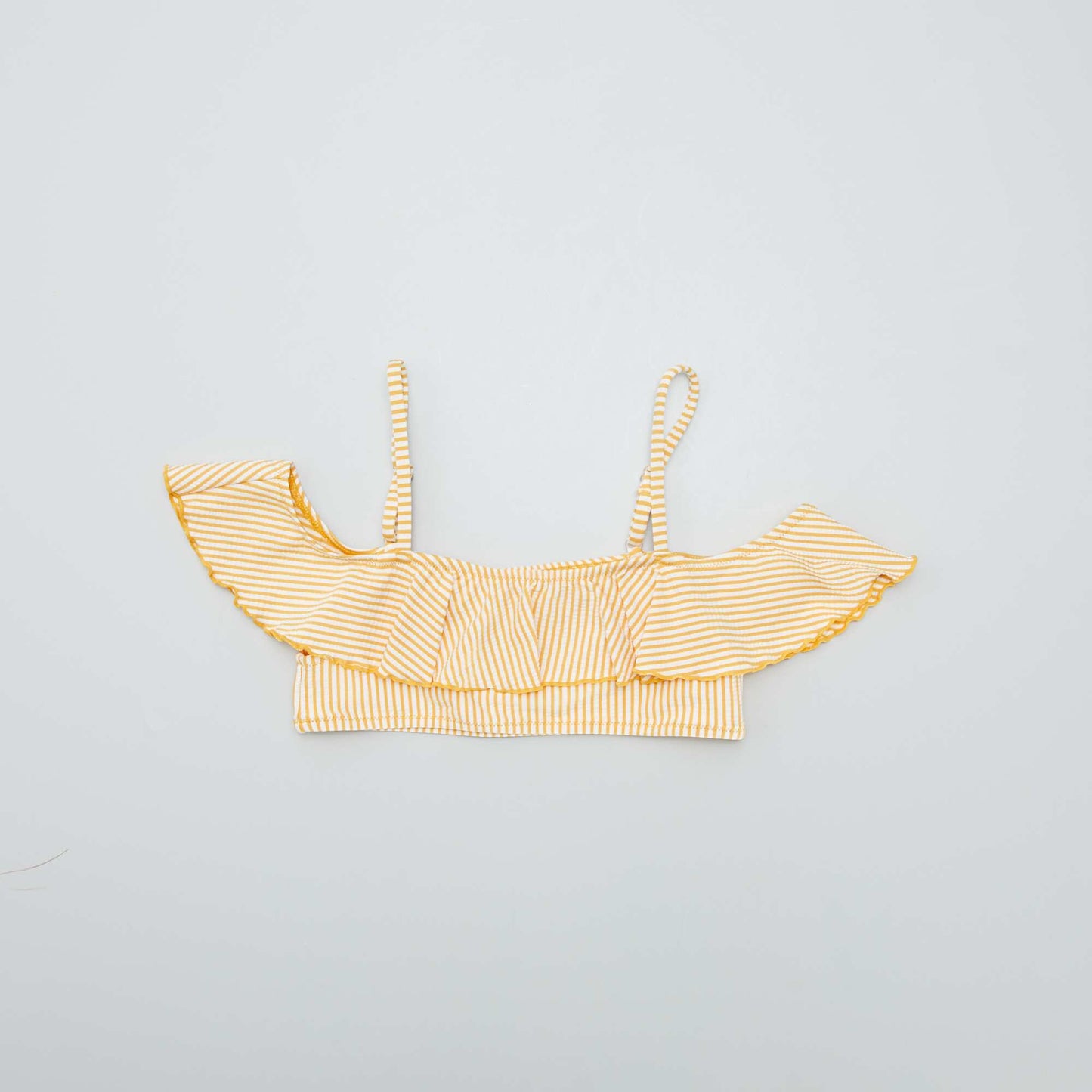 Striped waffle bikini - 2-piece set YELLOW