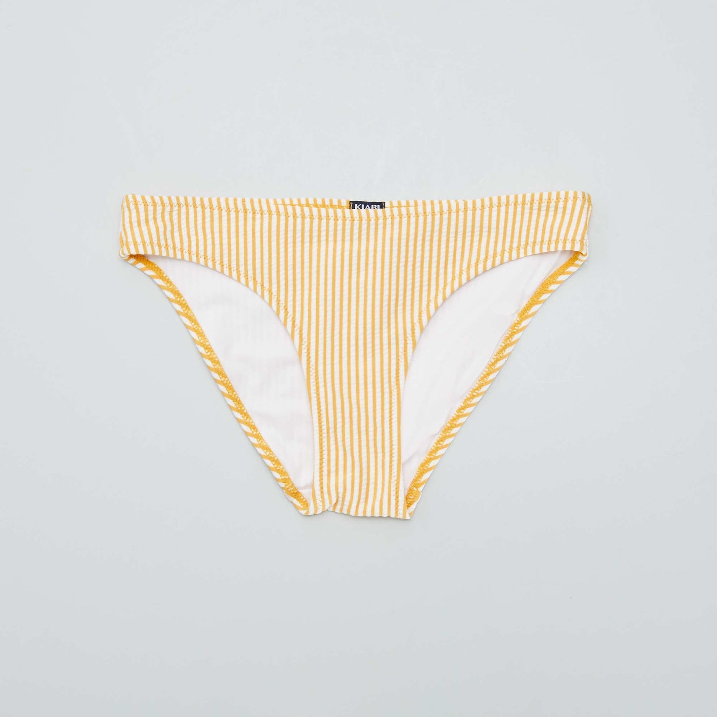 Striped waffle bikini - 2-piece set YELLOW