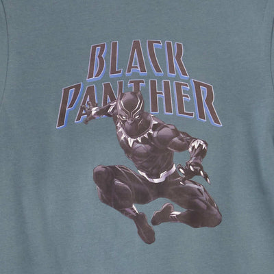 تي شيرت مطبوع عليه عبارة "Marvel" باللون الأخضر