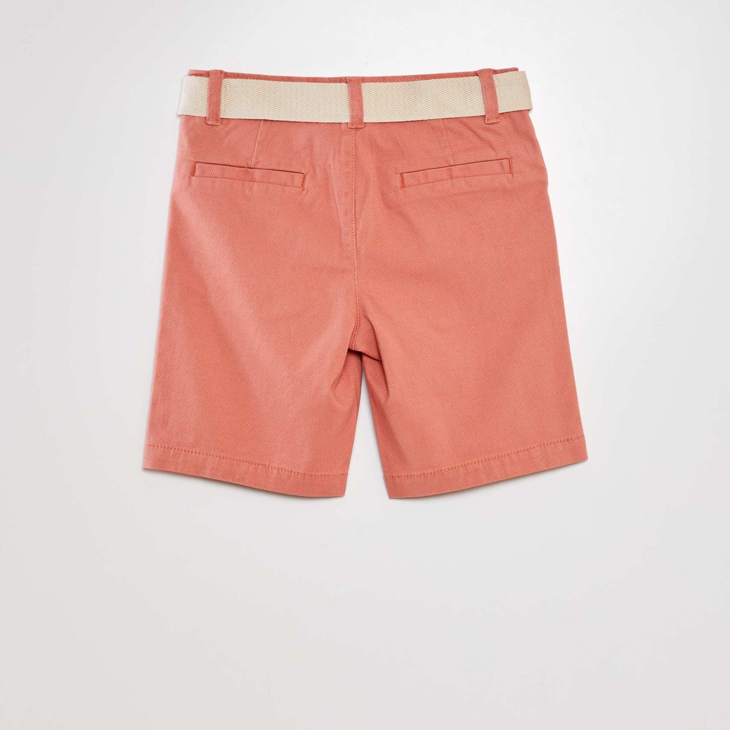 Chino shorts + belt ORANGE