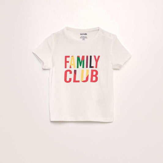 'Mother's Day' jersey knit T-shirt WHITE