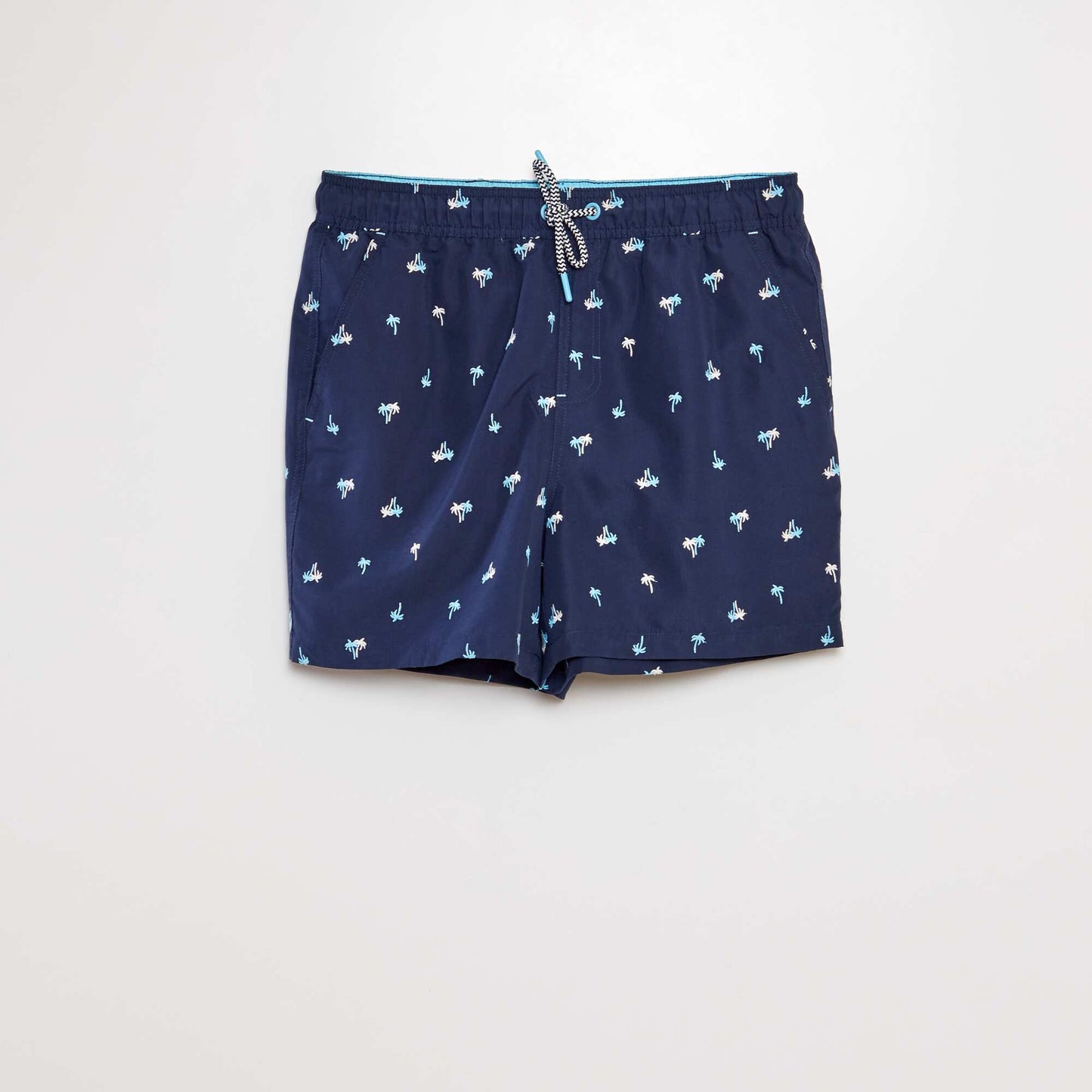 Patterned swim shorts BLUE