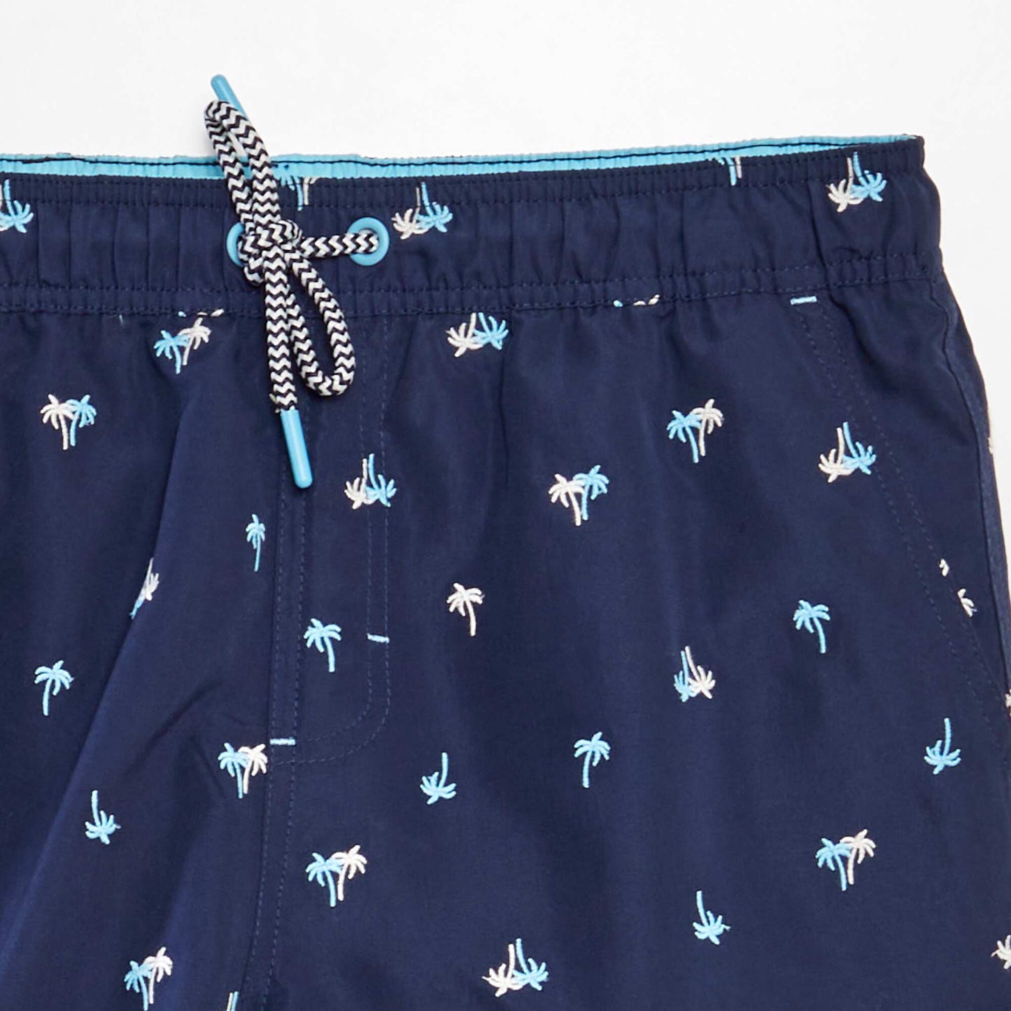 Patterned swim shorts BLUE