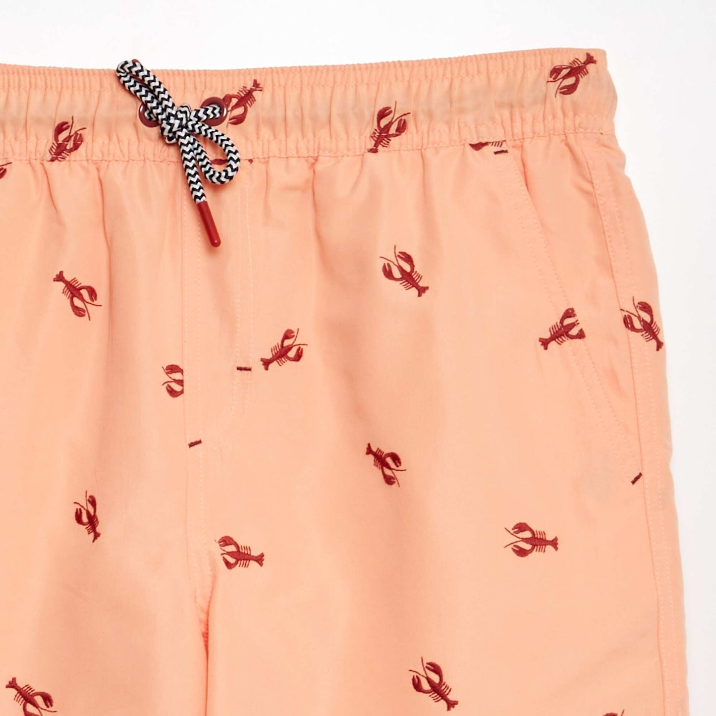 Patterned swim shorts ORANGE