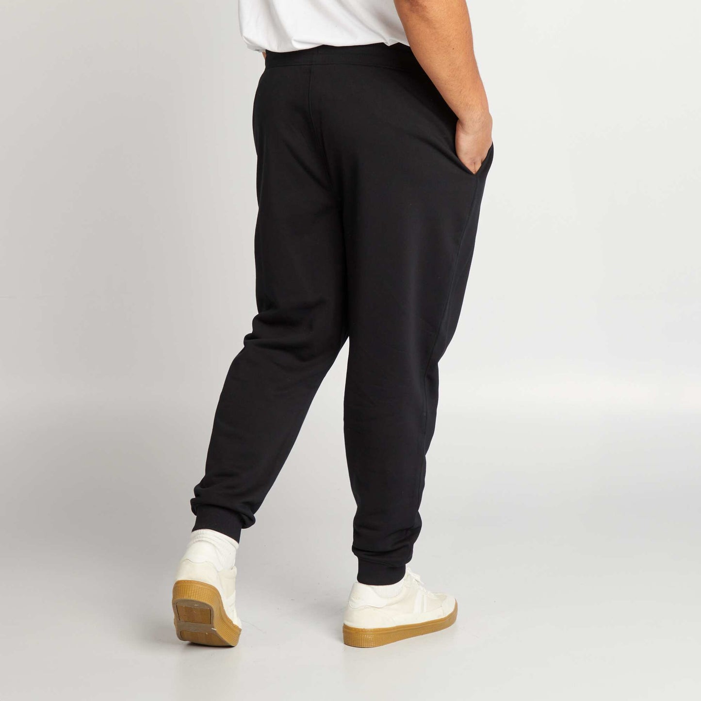 Sweatshirt fabric joggers black